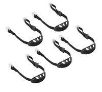 JOAASU Casque Jugulaire, Jugulaire pour Casque, Jugulaires Universelle, avec Élastique Noir Et Mentonnière, Réglable, pour Casques De Protection Ou Casques, 5 Pièces, Noir