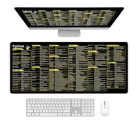 JOAASU Tapis de Souris Python, Tapis de Souris avec Raccourcis Clavier, 80x30cm, pour Programmeur