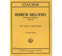 Joachim Joseph Hebrew Melodies On Poems of Byron Op. 9 Viola Piano by Leonard Davis International
