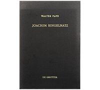 Joachim Ringelnatz, Quellen Und Forschungen Zur Sprach- Und Kulturgeschichte Der Germanischen Vèolker Walter Pape (Auteur)