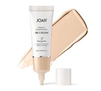 JOAH Beauty Perfect Complexion BB Cream à l'acide hyaluronique et à la niaciminade, maquillage coréen avec couverture buildable de taille moyenne, teinte Evens Skin Tone, légère, finition semi-mate