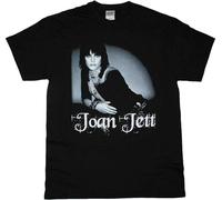 Joan Jett Photo Black Mens T Shirt Rock The Blackhearts The Runaways Suzi Quatro Black L