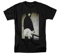 Joan Jett Punk Rock Singer Distressed Joan'S Guitar Adult T-Shirt Tee Black S