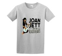 Joan Jett T-Shirt Graphic Unisex Tee Shirt Gray S