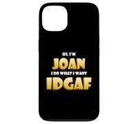 Joan Joke IDGAF Meme Funny Halloween Girl Costume for Joan Coque pour iPhone 13