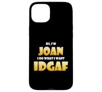 Joan Joke IDGAF Meme Funny Halloween Girl Costume for Joan Coque pour iPhone 15 Plus