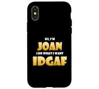 Joan Joke IDGAF Meme Funny Halloween Girl Costume for Joan Coque pour iPhone X/XS