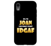 Joan Joke IDGAF Meme Funny Halloween Girl Costume for Joan Coque pour iPhone XR