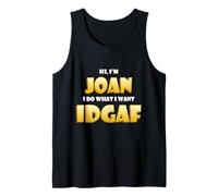 Joan Joke IDGAF Meme Funny Halloween Girl Costume for Joan Débardeur