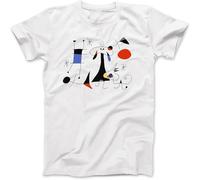 Joan Miro El Sol The Sun 1949 Artwork T-Shirt Men White XXL