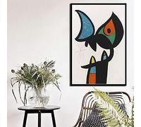 Joan Miro Moderne Surréalisme Mur Art Peintures Abstrait Image Rétro Art Toile Peinture Affiche Mur Décor À La Maison 15.7 "x 19.6" (40x50 cm) Pas de cadre
