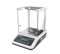 JOANLAB Balance d'analyse 120 g x 0,1 mg - Balance de laboratoire de précision avec calibrage interne/externe - Précision de 0,0001 g - Pour laboratoire, bijoux, pharmacie (FA1204N)