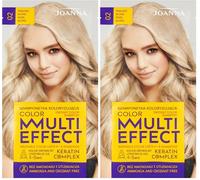 Joanna Coloration multi-effets 02 blond nacré 35 g (Lot de 2)