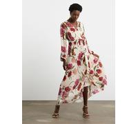 Joanna Hope Joanna Hope Pink Pleated Wrap Dress Pink EU 46 (UK 18)