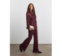 Joanna Hope Joanna Hope Red Tassle Sequin Trousers
