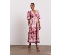 Joanna Hope Robe imprimée Joanna Hope avec ourlet brodé Rose EU 36 (UK 8)