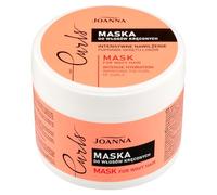 Joanna Masque pour cheveux bouclés 300 g - Cure nourrissante - Soin pour boucles naturelles - Cure pour cheveux ondulés et bouclés - Produits avec des acides aminés de riz pour un soin naturel des