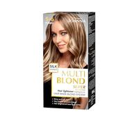 Joanna Multi Blond Super éclaircissant pour cheveux - Mèches et balayages - Éclaircit jusqu'à 6 teintes - Contient des extraits de protéines de soie - Protège les cheveux pendant le traitement