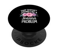 Joanna Personalized Cute Flower Girls Joanna Name PopSockets PopGrip Adhésif