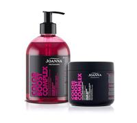 JOANNA Professional Color Boost Complexe - Shampoing et après-shampoing pour femme - Amélioration de la couleur - Neutralisation des tons jaunes indésirables - Rose/gris et rose chaud