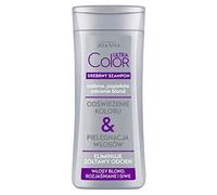 JOANNA Shampoing Ultra Color Silver - Shampoing pour femme - Shampooing rehaussant la couleur - Neutralisation des tons jaunes indésirables - Facilite le peignage des cheveux - Tons blond argenté 400