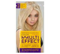 JOANNA Shampooing teinté « Multi Effect » - Shampooing colorant pour cheveux en sachet - Durée de vie 4 à 8 lavages - Coloration sans ammoniaque ni oxydants - Blond ultra clair