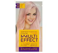 JOANNA Shampooing teinté « Multi Effect » - Shampooing colorant pour cheveux en sachet - Durée de vie 4 à 8 lavages - Coloration sans ammoniaque ni oxydants - Blond rose
