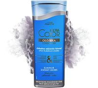 Joanna Ultra Color,Après-shampooing pour nuances argentées et platine,Rafraîchit les couleurs et soin des cheveux,Ingrédients hydratants,Neutralise la teinte jaune,200 g