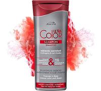 Joanna Ultra Color Shampooing pour Acajou et Nuances Rouges Shampooing Renforcant Revitalisant Cheveux Rafraîchissant et Soin des Cheveux Profond l'intensité de la couleur Nourrit et hydrate les