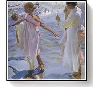 Joaquin Sorolla Peinture par numéros pour adulte se promenant le long de la mer