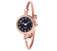 JOATVEE Bracelet en Argent à la Mode Style Ouverture Petite Montre Vintage fraîche Montre Bijoux pour Femmes Montre Simple et Polyvalente Petit Cadran Girly Bracelet Montre