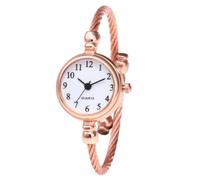 JOATVEE Bracelet en Argent à la Mode Style Ouverture Petite Montre Vintage fraîche Montre Bijoux pour Femmes Montre Simple et Polyvalente Petit Cadran Girly Bracelet Montre