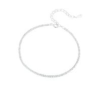 JOATVEE Bracelet Scintillant pour Femmes Argent 925 Bracelet Réglable avec Fleurs de Gypsophile Écrasées Simple Hypoallergénique de Bijoux pour Femmes et Filles, Taglia unica, Cuivre