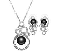 JOATVEE Collier pendentif en forme de cœur à la mode et polyvalent avec mémoire, projection de 100 façons de dire que je t'aime, collier goutte en acier titane, Taglia unica, Argent, Zircon