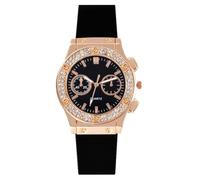 JOATVEE Montre de Mode Unisexe à la Mode Montre en Diamant d’Affaires Polyvalente Bracelet en Silicone Montre à Quartz de Sport en Plein air Confortable