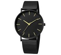 JOATVEE Montre Simple pour Hommes Montre de Mode Ultra-Mince Montre à Bracelet en Maille Montre à Quartz Couple pour Hommes Montre à Quartz de Mode Montre pour Femmes