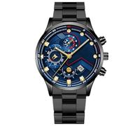 JOATVEE Montres pour Hommes, calendriers de Mode Montres pour Hommes d’Affaires Montres pour Hommes Montres à Six Aiguilles en Acier Inoxydable Bracelet en Acier