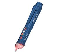 JOAUIAX Détecteur de Tension sans Contact,Testeur de tension électrique,Testeur de fils nuls/verts,Outil de mesure de tension avec double gamme AC 12V/48V-1000V,Alarme sonore,Lampe de poche LED-JMT03
