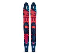 Jobe Hemi Combo Skis - Red Blue - Les Skis Nautiques Combo Hemi sont Les Skis Nautiques Parfaits pour Les débutants