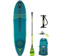 Jobe YARRA SUP Board 10.6 Package Stand up Paddle mit Fiberglas Paddel Lime
