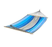 JOBEK-Hamac à barre double en polypropylène bleu topaze Jobek Komplice - 300 x 125 cm