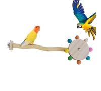 Joberio Jouet Rotatif pour Oiseaux, perchoir Rotatif pour Oiseaux, Perchoir pour Oiseaux et perruches, Les Oiseaux Jouent au perchoir de Support de Perruche de Gymnase, Jouets drôles de Cage