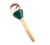 Joberio Maracas en bois, hochets à percussion à main Maracas - Tambourin Fun Shakers - Petits instruments de musique shakers avec son clair, jouet bruiteur pour pour les vacances d'anniversaire
