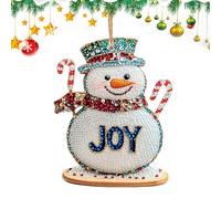 Joberio Pendentif de Noël - Ornements de sapin de Noël en acrylique 2D durable et robuste - Ornements de Père Noël