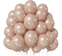 Jobkoo Pearl Nude Ballons en latex neutre Beige abricot 30,5 cm