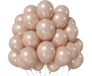 Jobkoo Pearl Nude Ballons en latex neutre Beige abricot 30,5 cm