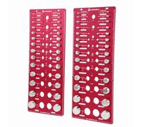 JoblikeBrez Vérificateur de filetage, 76 écrous et boulons, jauge de foret 28 standard, 28 métriques et 20 forets, repère la taille des boulons, jauge d'identification de filetage de boulon à montage