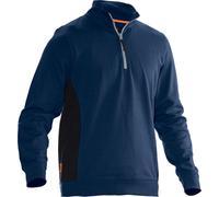 Jobman - Sweat-shirt demi-zip pour homme BC5243 (XL) (Bleu marine/Noir)