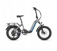 Jobobike Romer - 250 W - 48 V - 15 Ah - Vélo Électrique Pliable - Vitesse Maximale 25 Km/H - 20 × 3,0 Pouces - Gris Multicolore