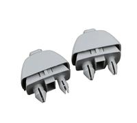 JOBOUND Clip de Pare-Soleil Gris, Support de Crochet de Pare-Soleil intérieur for Audi A6 C6 C7 A7 A8 for Passat for Jetta Polo Fabia 4G0857562 4F0857562 (Size : 2 Set)